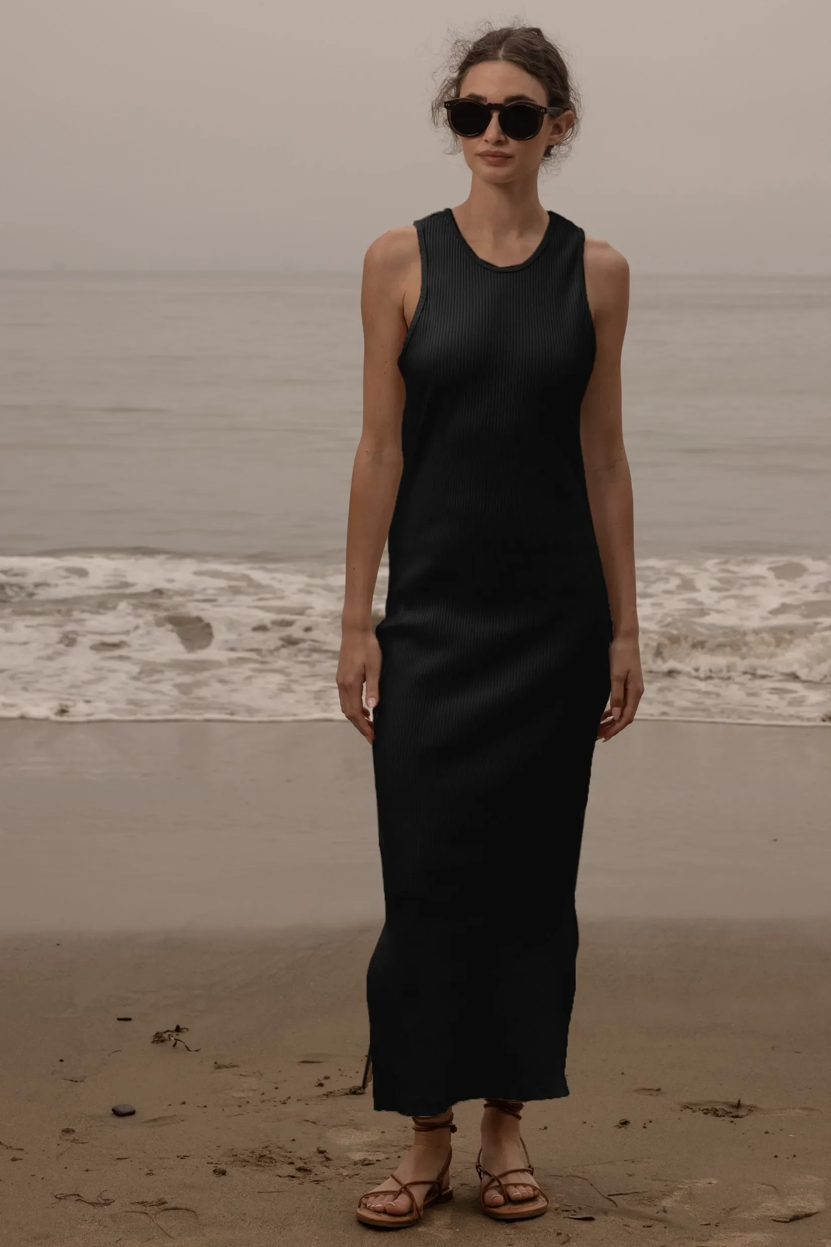 Stone Tank Dress - Black - Image 10