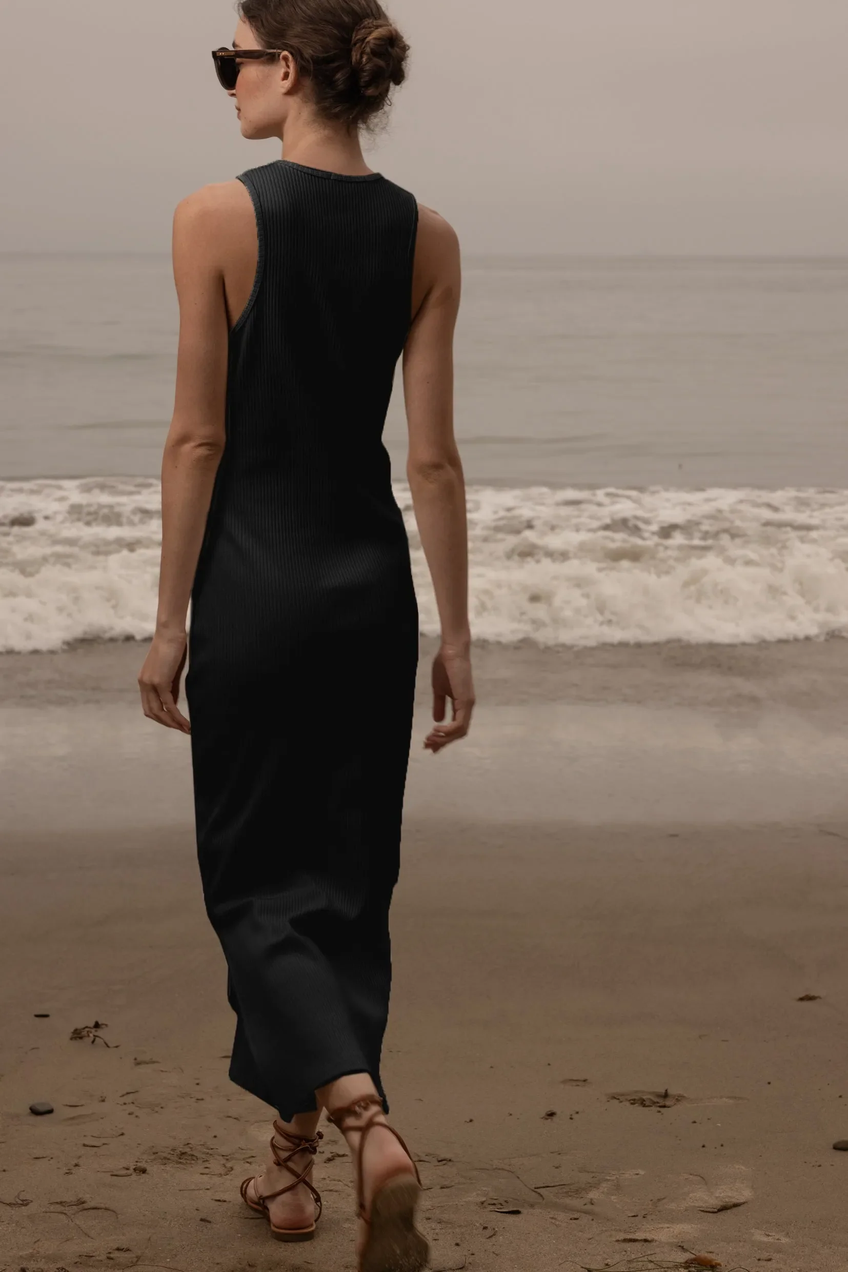 Stone Tank Dress - Black - Image 8