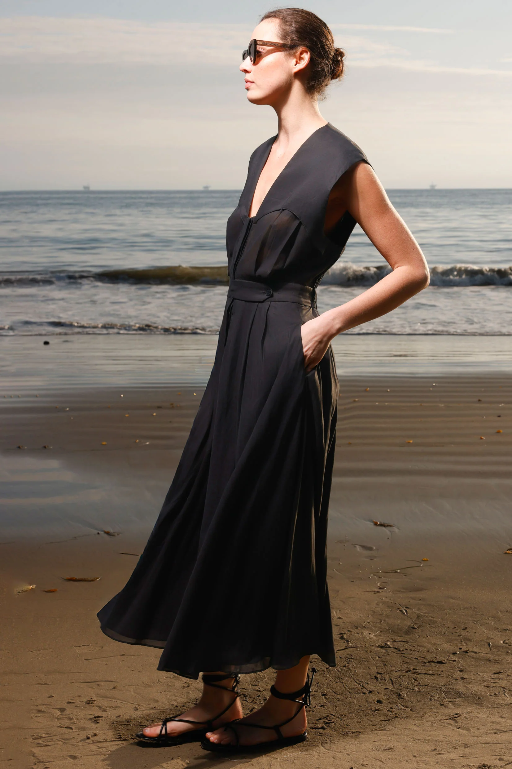 Tasya Dress - Black - Image 4