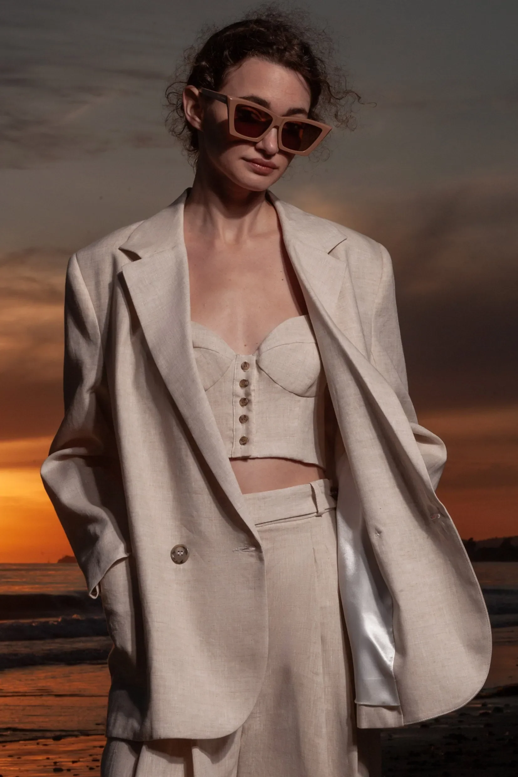 Wallace Blazer - Natural Linen - Image 7