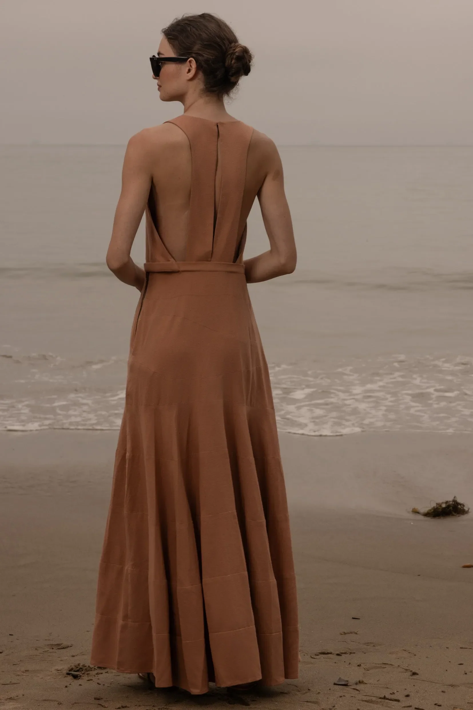 Windsor Gown - Blush Silk Noil - Image 10
