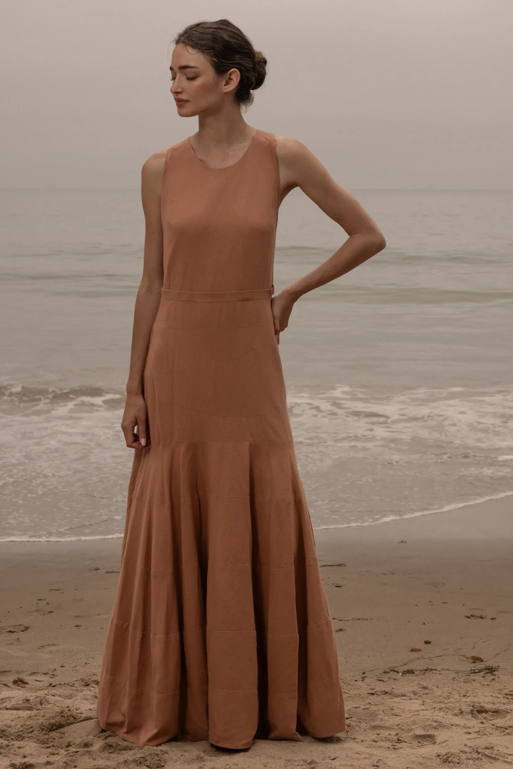 Windsor Gown - Blush Silk Noil - Image 12