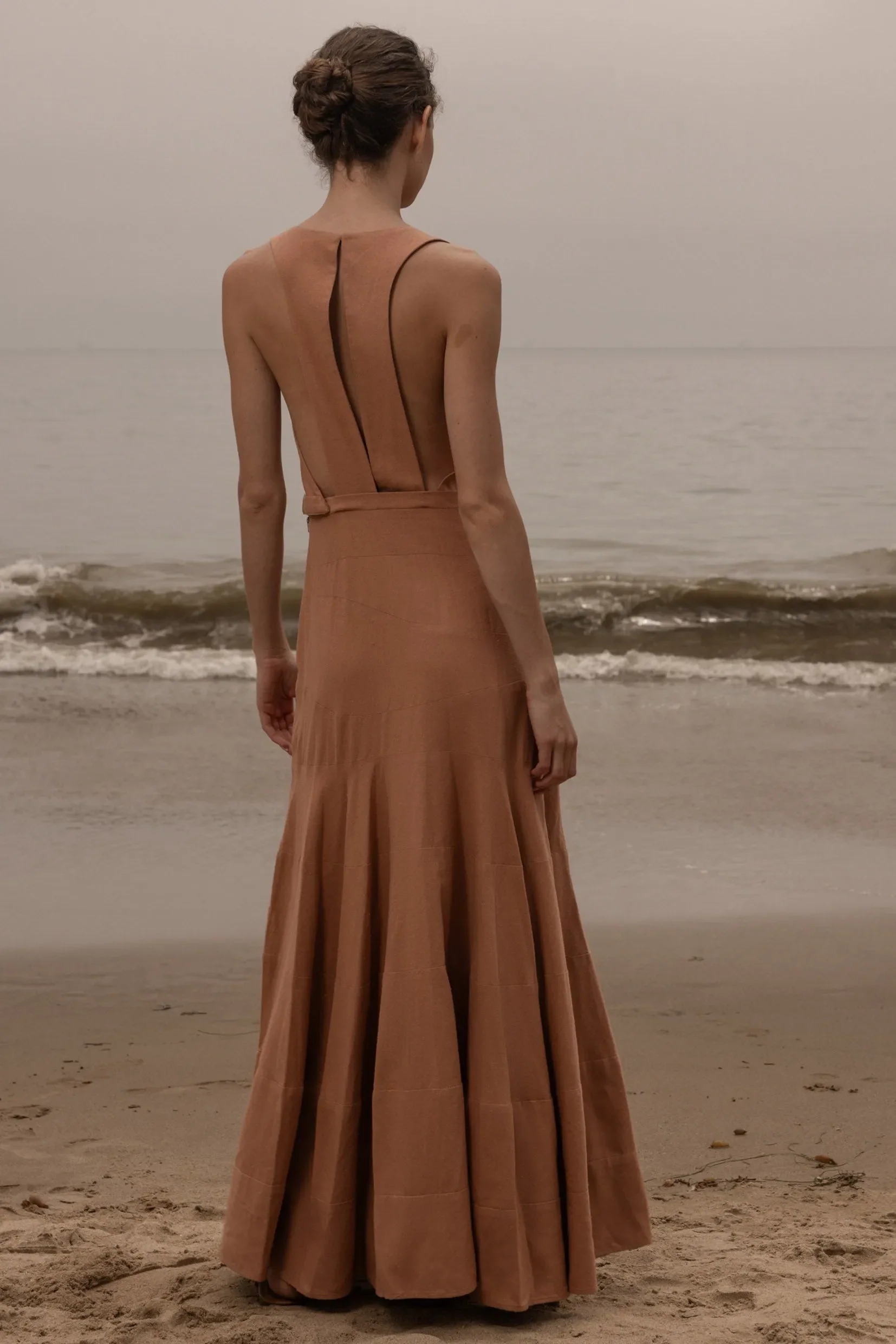 Windsor Gown - Blush Silk Noil - Image 13