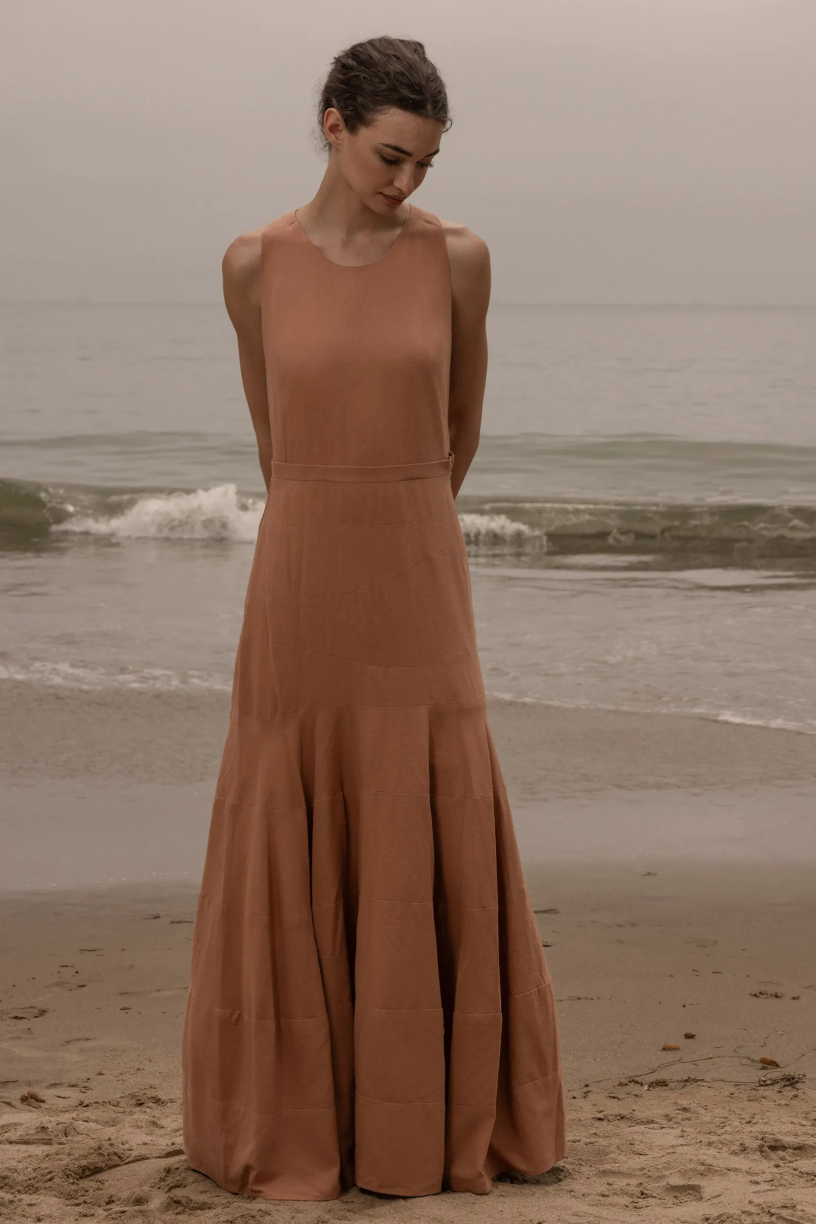 Windsor Gown - Blush Silk Noil - Image 14