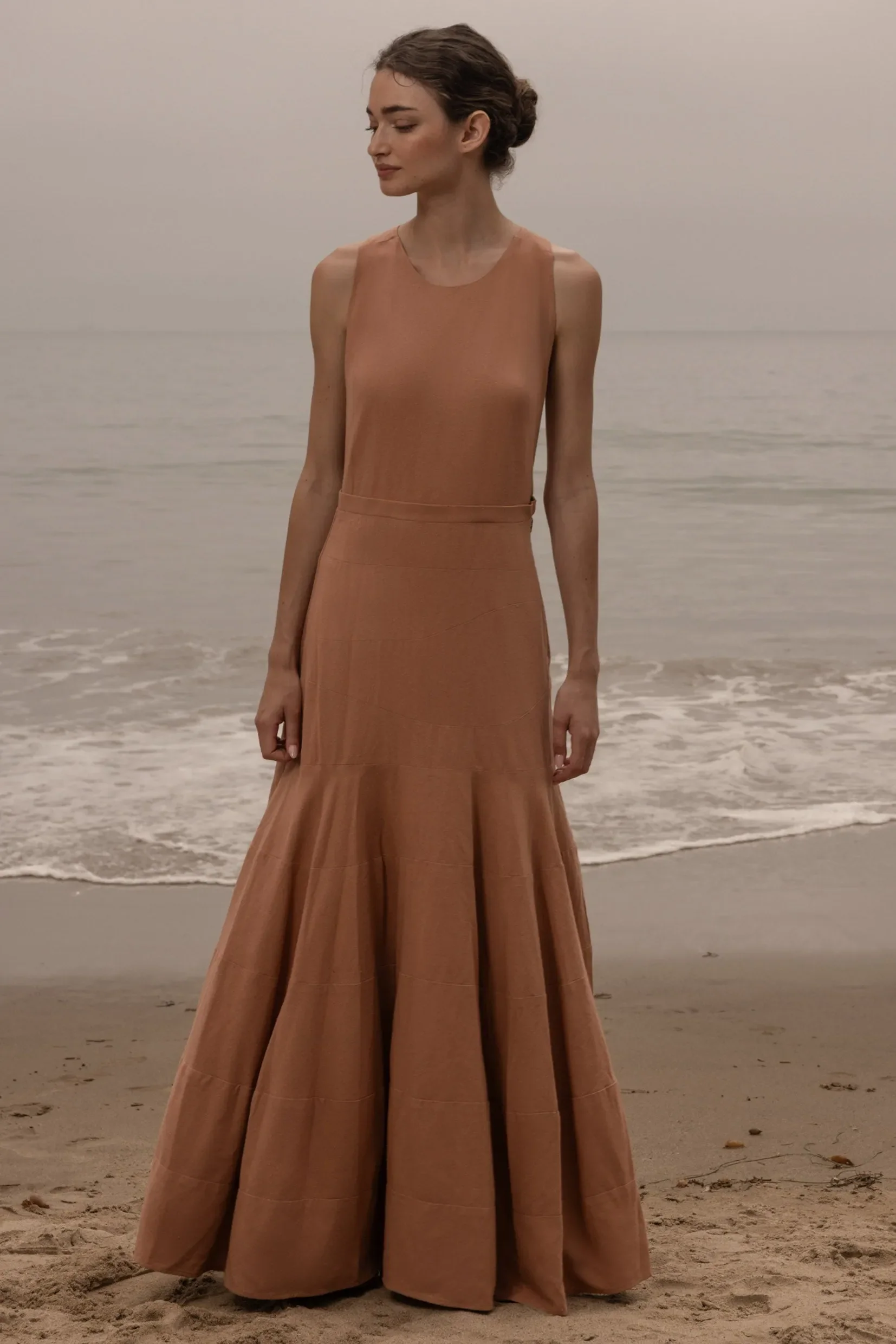 Windsor Gown - Blush Silk Noil - Image 4