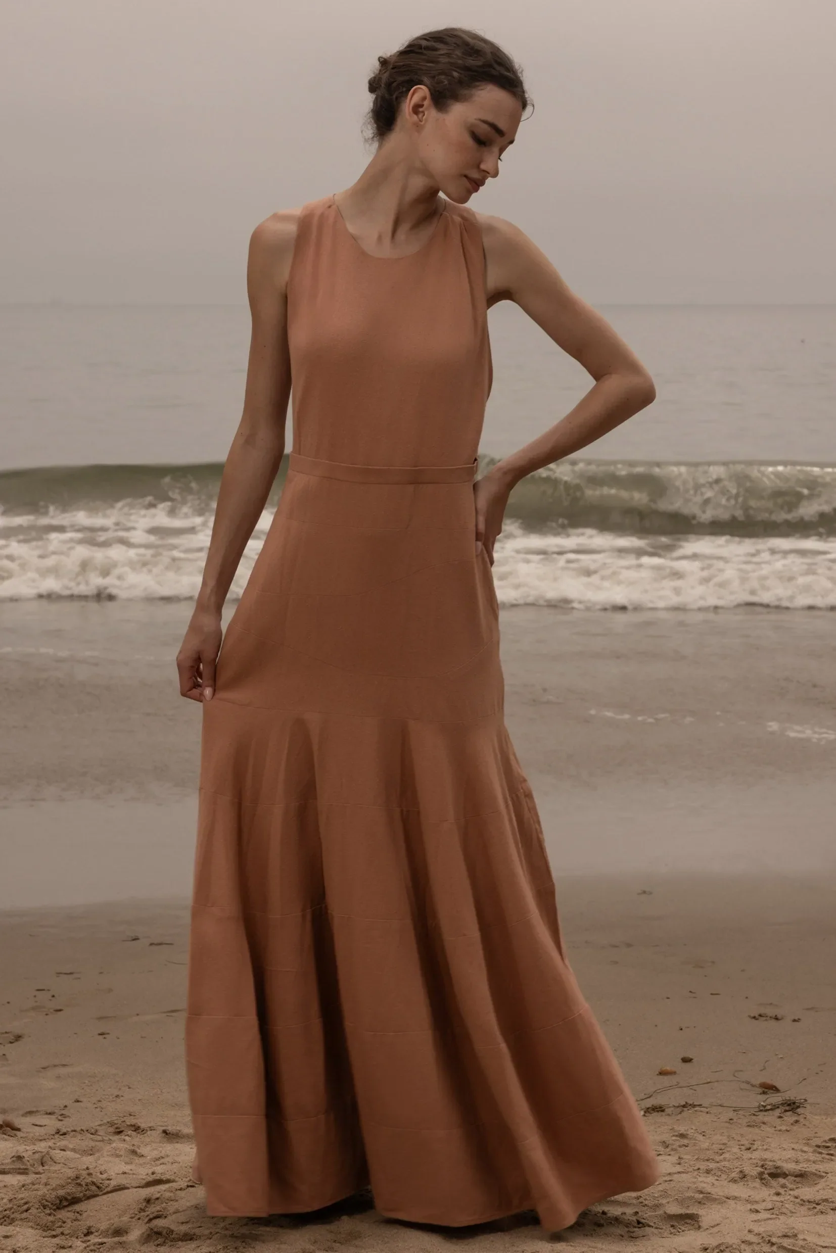 Windsor Gown - Blush Silk Noil - Image 6