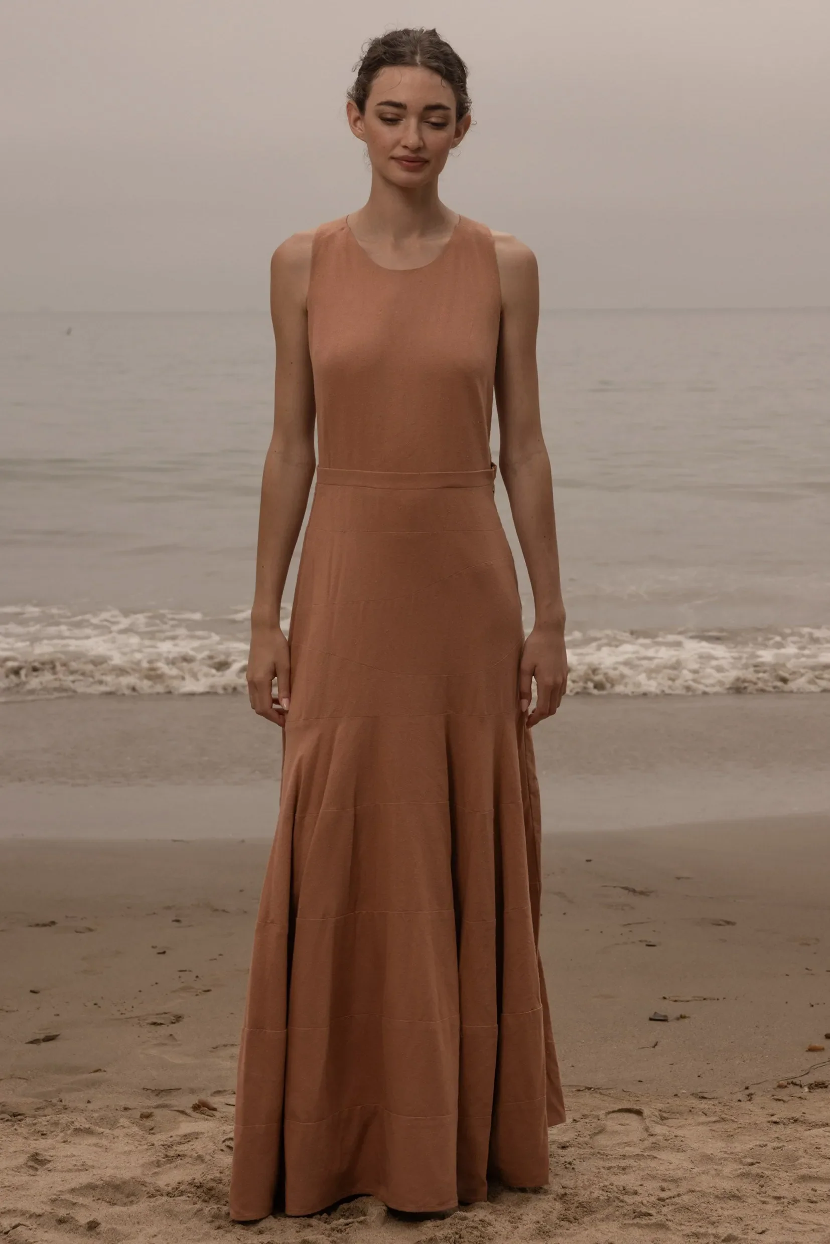 Windsor Gown - Blush Silk Noil - Image 7