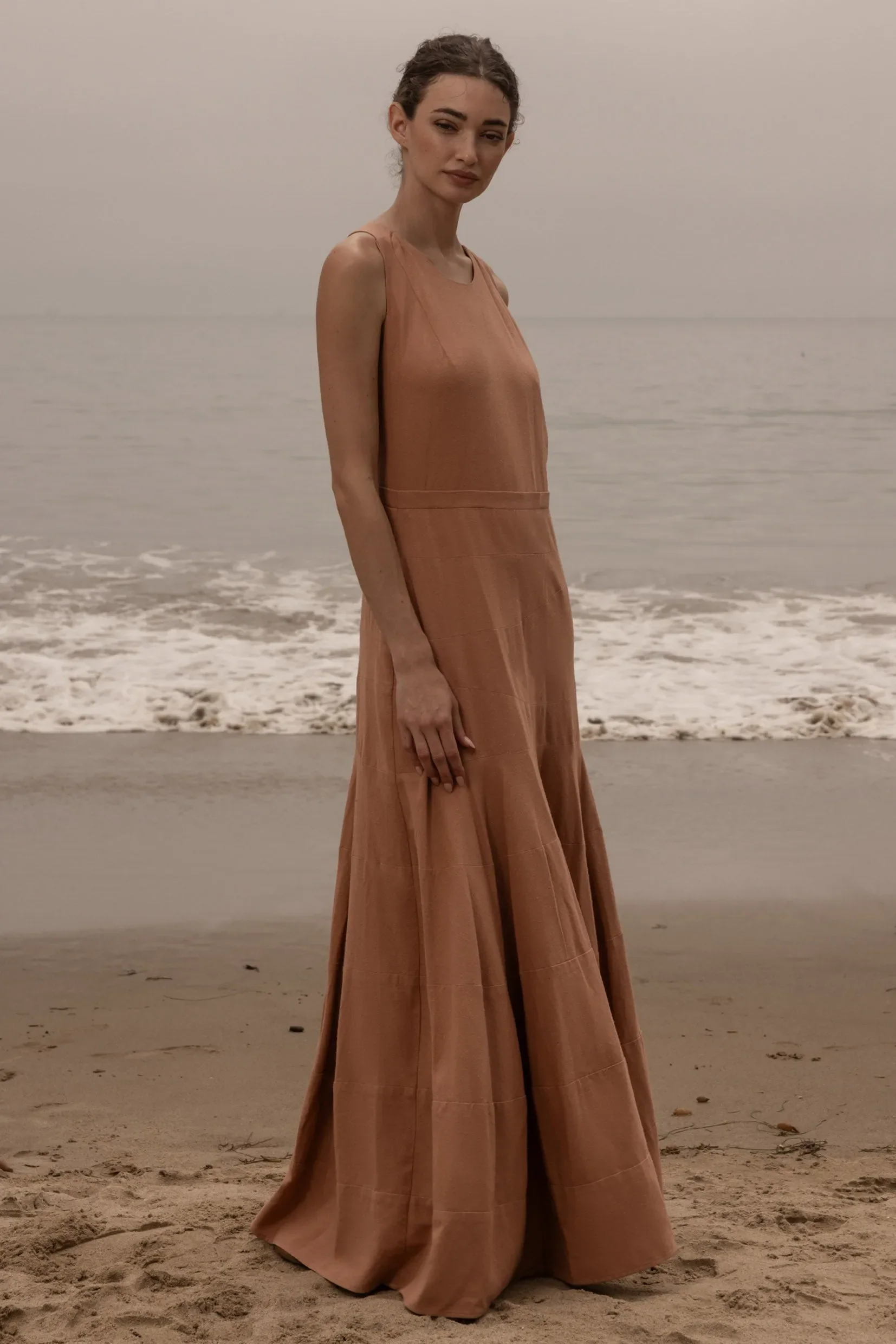 Windsor Gown - Blush Silk Noil - Image 9