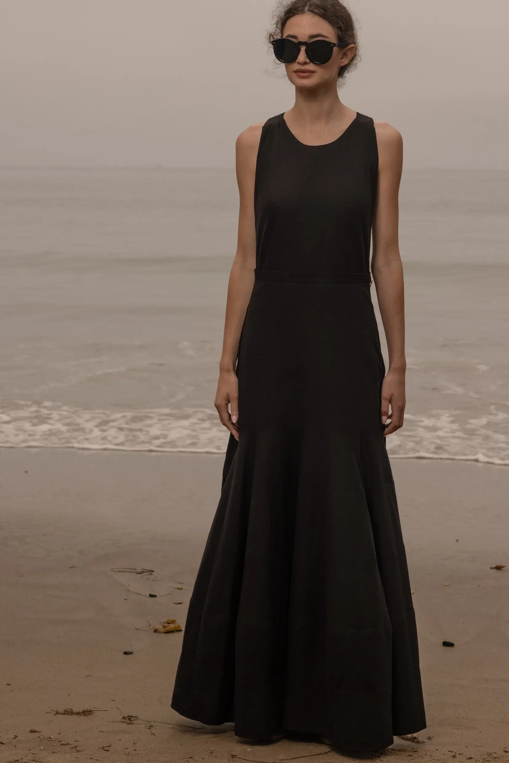 Windsor Gown - Noir Silk Noil - Image 11
