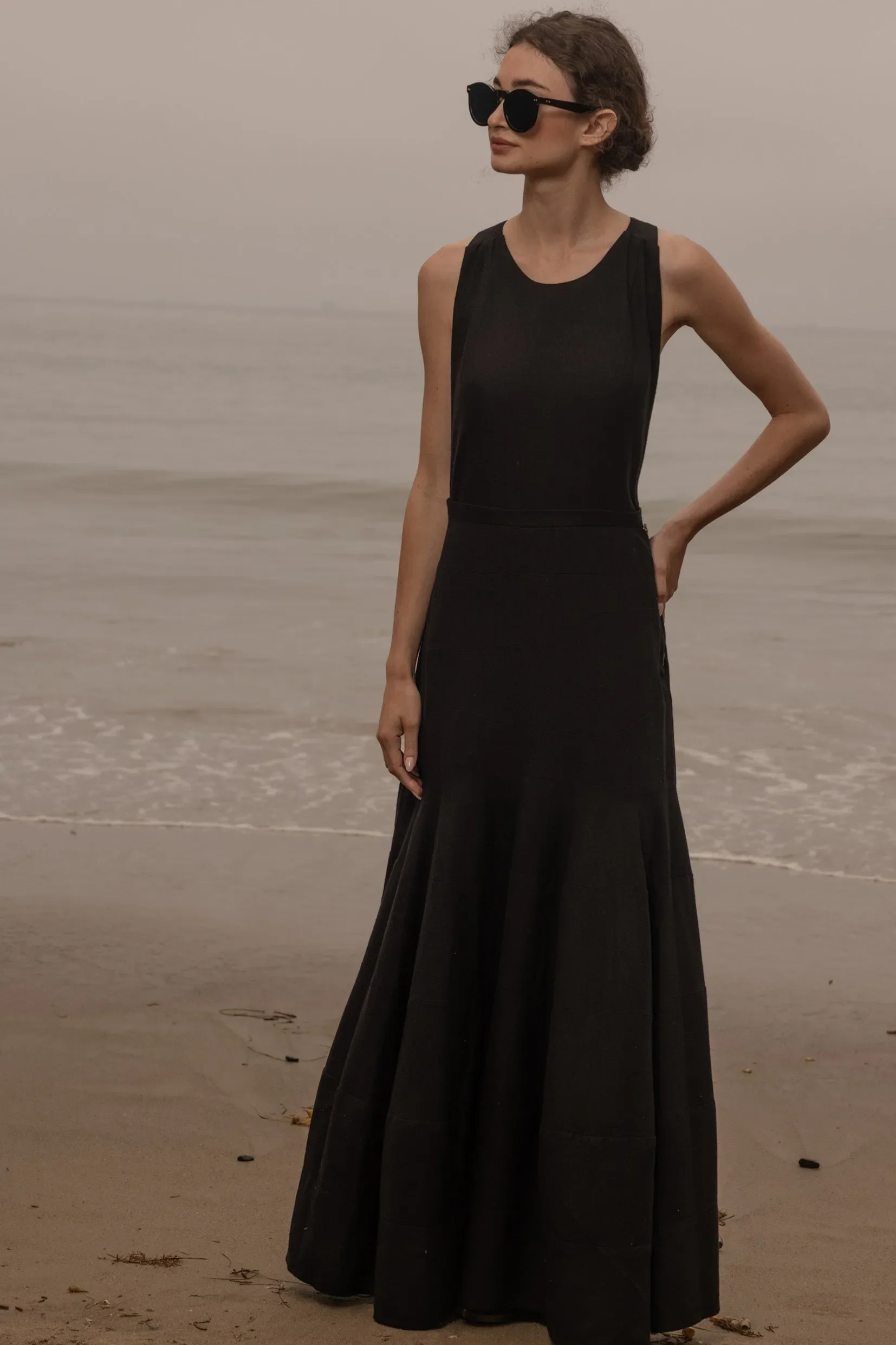Windsor Gown - Noir Silk Noil - Image 9