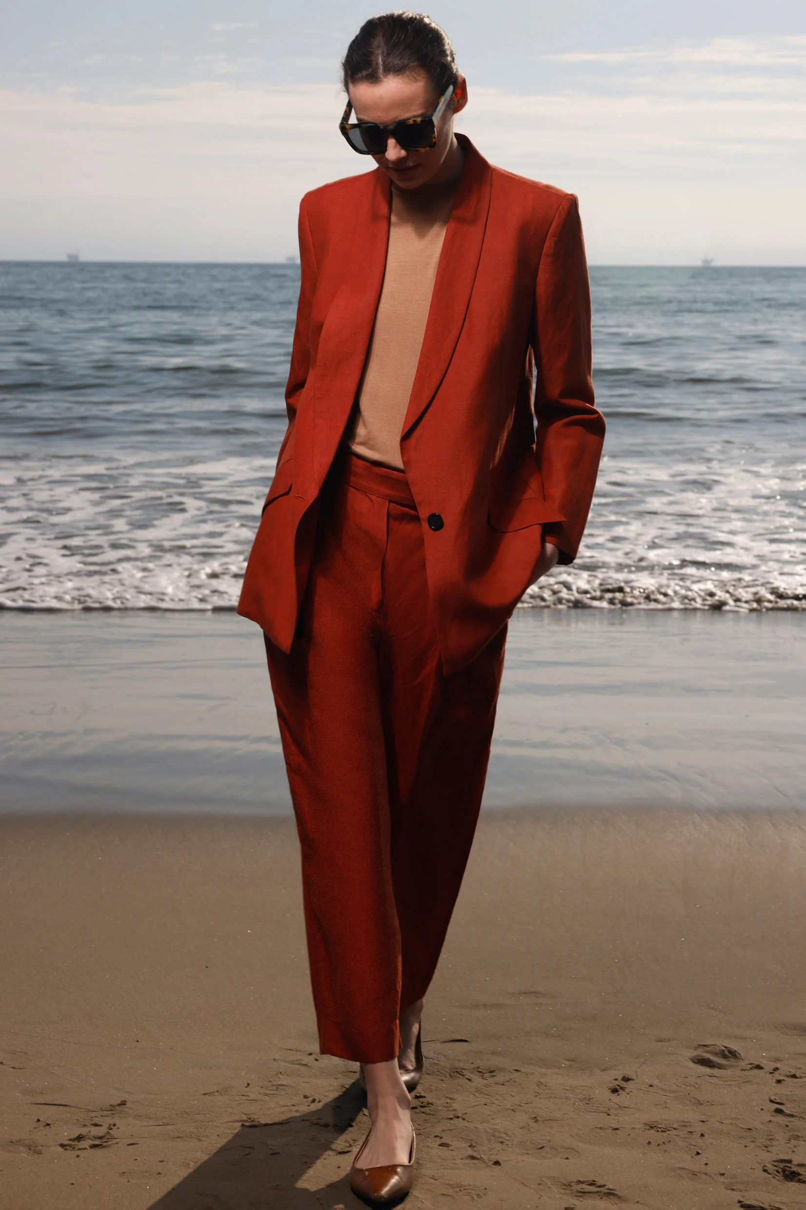 Zelda Blazer - Sienna Silk & Hemp - Image 4